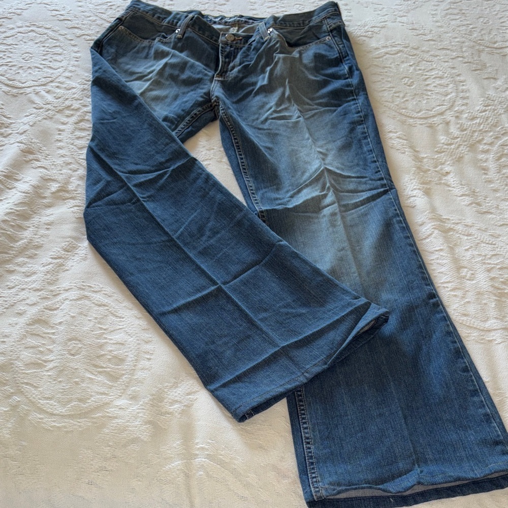 Guess Huntington Classic Women’s Blue Bootcut Jeans BNWT 34 Low Cut